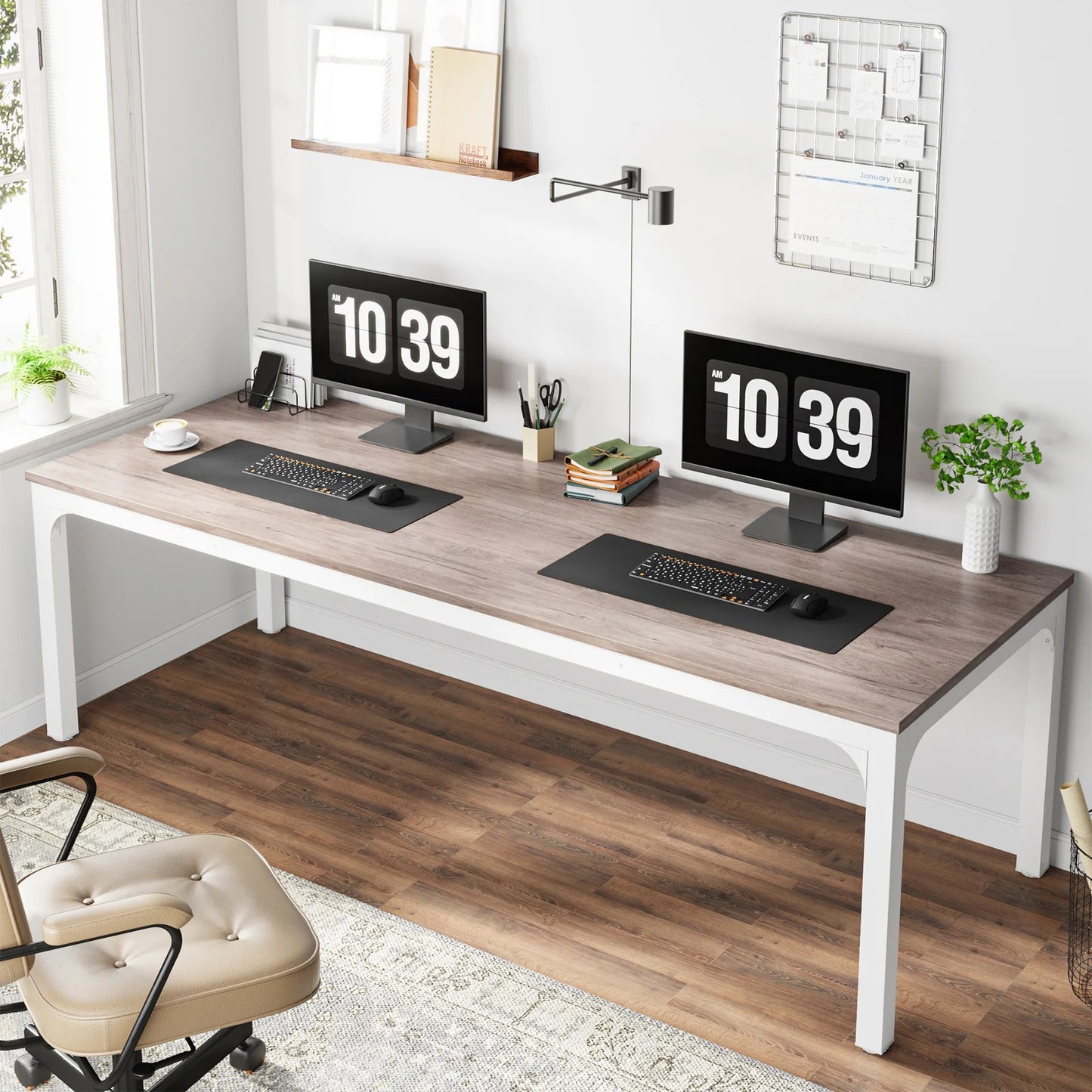 Tribesigns Double Workstation Desk