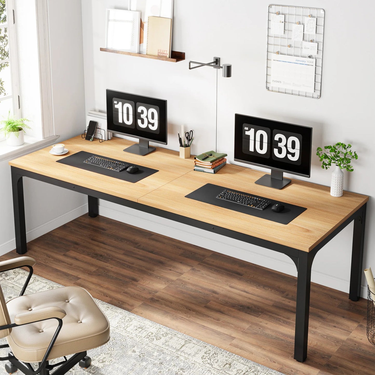 Tribesigns Double Workstation Desk