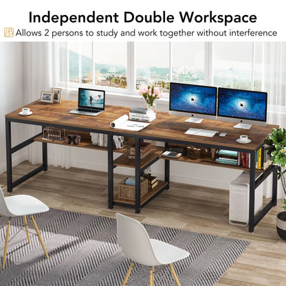 Tribesigns Desk with Bookshelf