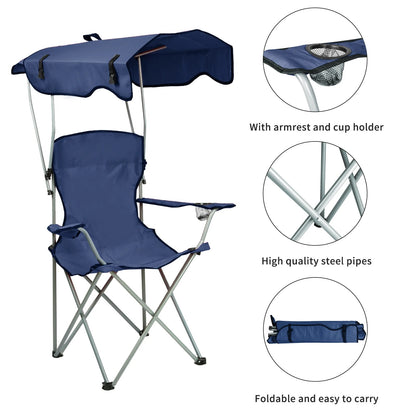 Folding Chair with Sunshade