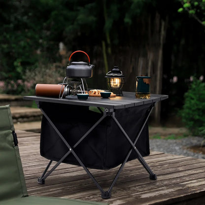 Portable Aluminum Roll-Top Camping Table