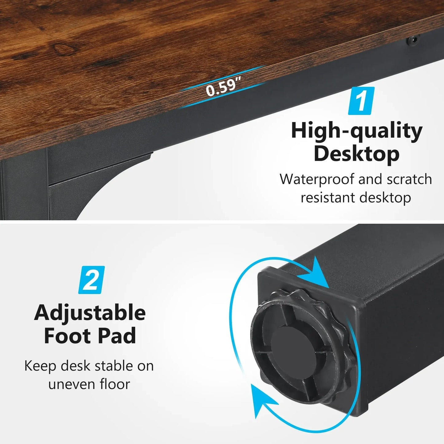 Tribesigns Double Workstation Desk