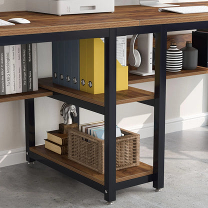 Tribesigns Desk with Bookshelf