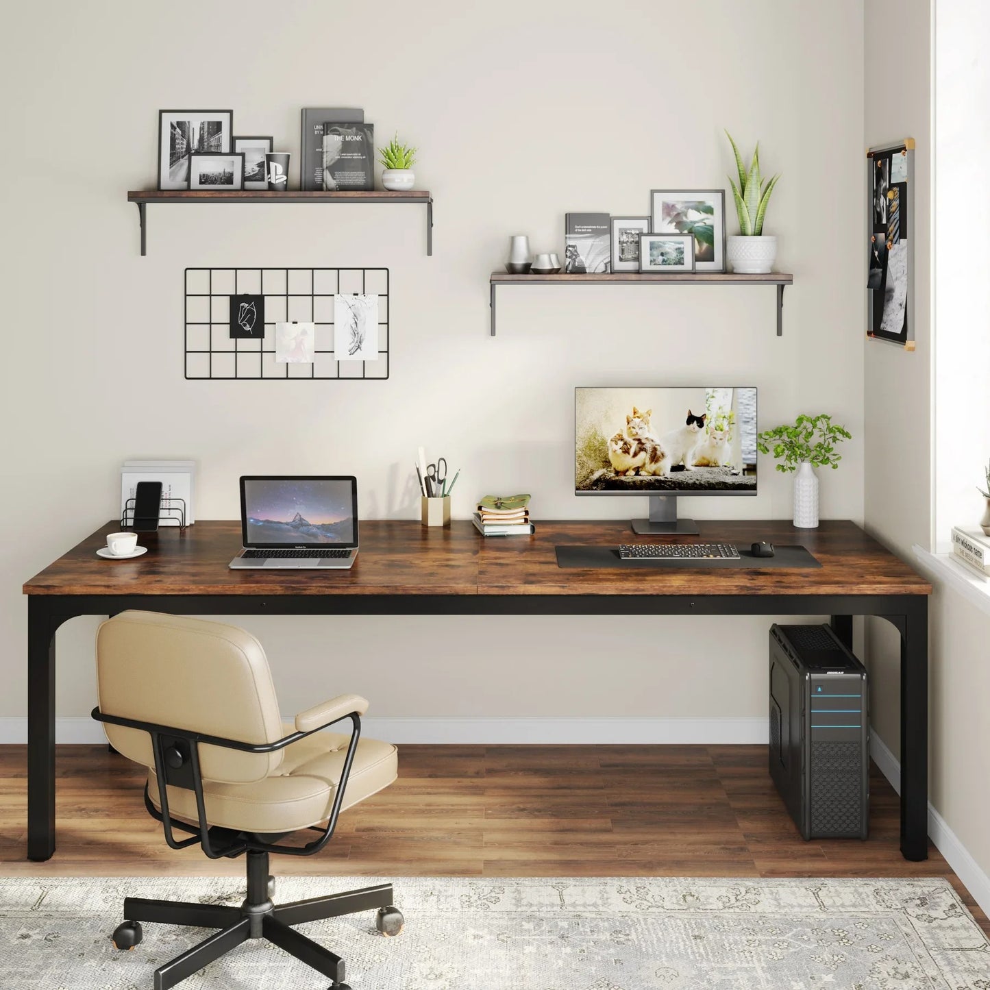 Tribesigns Double Workstation Desk