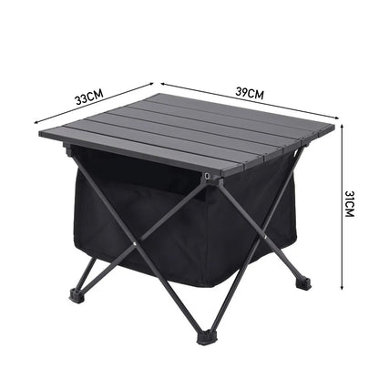 Portable Aluminum Roll-Top Camping Table