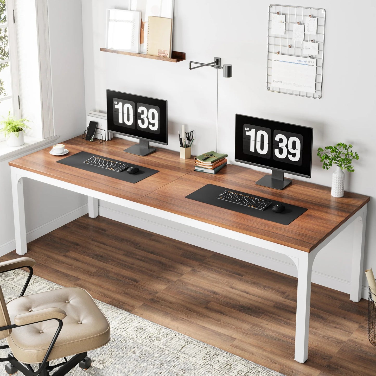 Tribesigns Double Workstation Desk